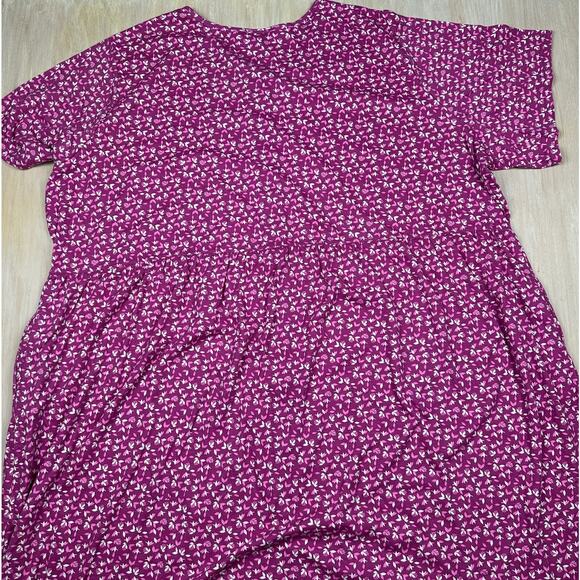 Woman Within Floral Button Up Empire Waist Pockets Midi Dress Plus 5X 38/40 - Picture 9 of 16